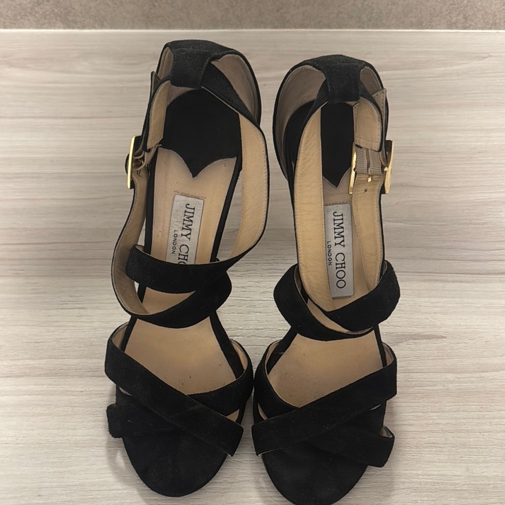 Jimmy Choo Black Strappy Women's Sandals